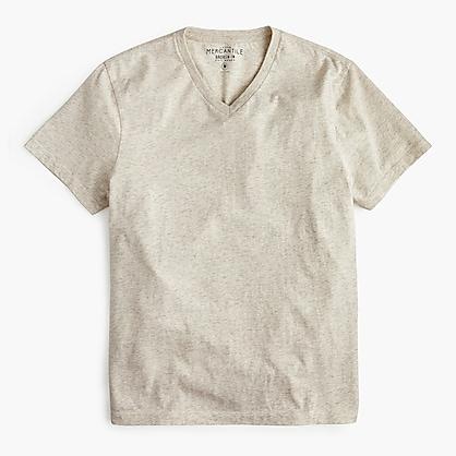 J.Crew Slim J.Crew Mercantile Broken-in heather V-neck T-shirt