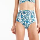 J.Crew High-waist bikini bottom in SZ Blockprints floral