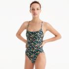 J.Crew Reversible tie-back one-piece in Liberty&reg; Edenham floral