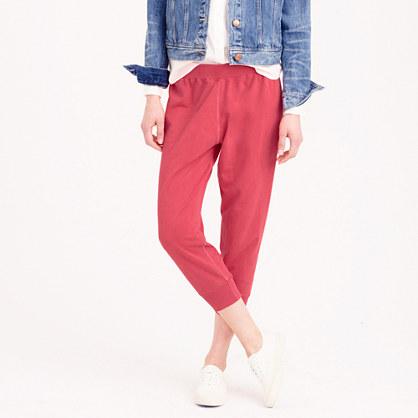 J.Crew Garment-dyed cropped sweatpant