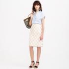 J.Crew Collection metallic tweed pencil skirt