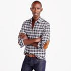 J.Crew Cotton-wool elbow-patch shirt in heather grey plaid
