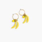 J.Crew Banana hoop earrings