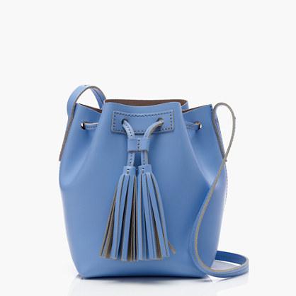 J.Crew Mini bucket bag in leather