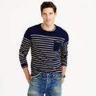J.Crew Nautical engineered-striped long-sleeve T-shirt in cotton