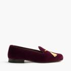 J.Crew Stubbs & Wootton for J.Crew embroidered tassel slipper