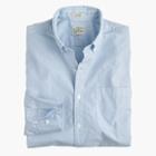 J.Crew Slim Secret Wash shirt in neon azure stripe