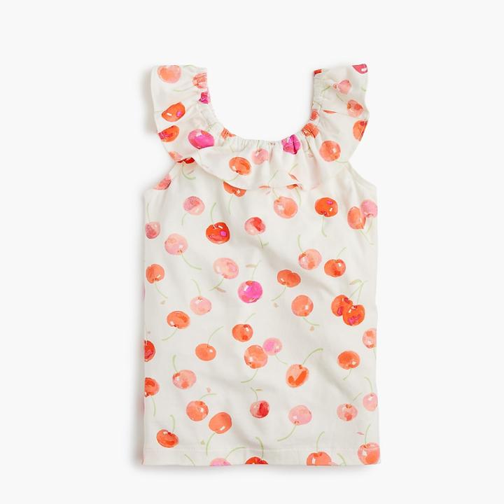 J.Crew Girls' ruffle-necked top