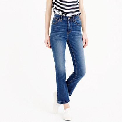 J.Crew Billie demi-boot crop jean in Bergen wash