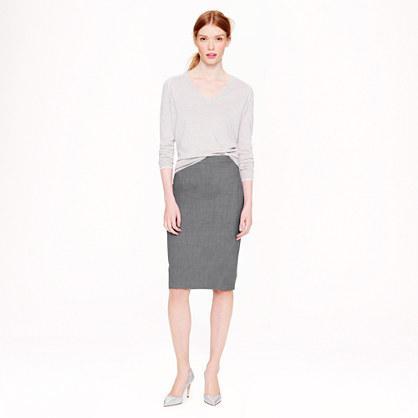 J.Crew Pencil skirt in Italian stretch wool