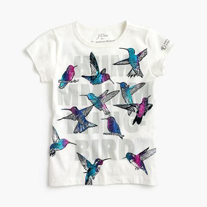 J.Crew J.Crew for the American Museum of Natural History hummingbird tee