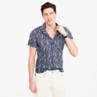 J.Crew Short-sleeve camp-collar shirt in paisley