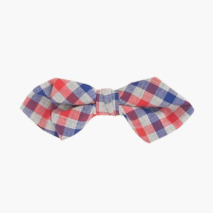 J.Crew Boys' cotton bow tie in heather gingham