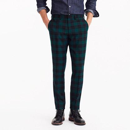 J.Crew Ludlow Slim-fit pant in wool tartan