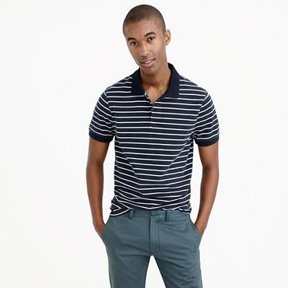 J.Crew Tall classic piqué polo shirt in stripe
