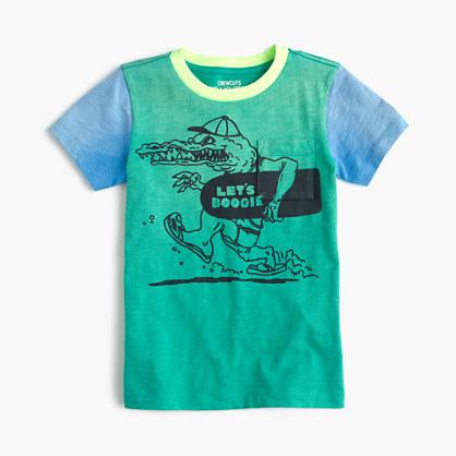 J.Crew Boys' colorblocked boogie gator T-shirt