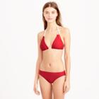J.Crew Braided rope halter bikini top
