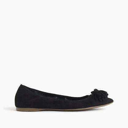 J.Crew Lottie tassel flats in suede