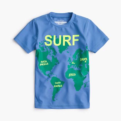 J.Crew Boys' surf the world short-sleeve rash guard