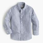 J.Crew Boys' linen-cotton striped shirt