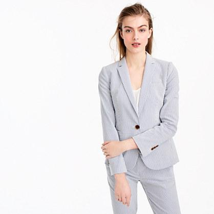 J.Crew Campbell blazer in stretch seersucker