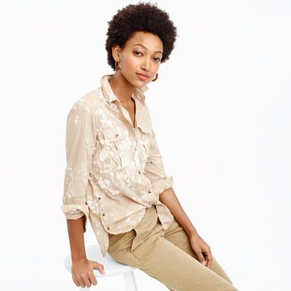 J.Crew Limited-edition fatigue shirt in paint splatter