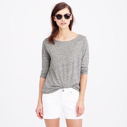 J.Crew Linen boatneck T-shirt