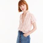 J.Crew Short-sleeve button-up shirt in wide stripe