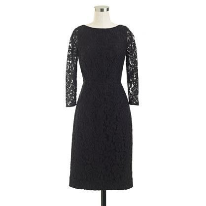J.Crew Petite Natalia dress in Leavers lace