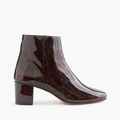 J.Crew Patent tortoise boots