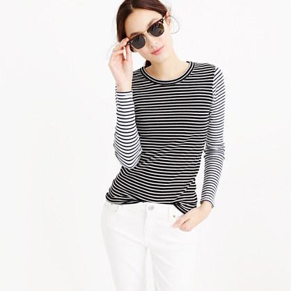 J.Crew Waffle T-shirt in stripe