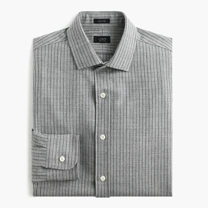 J.Crew Ludlow shirt in light grey pinstripe