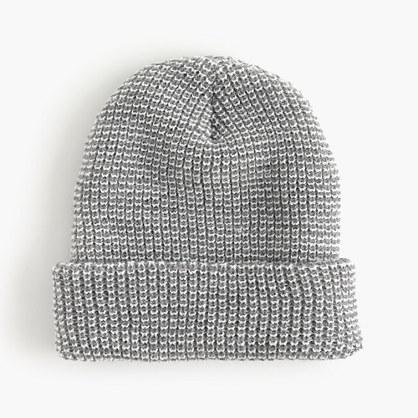 J.Crew Ribbed beanie in heather grey