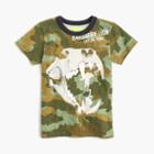 J.Crew Boys' camo T-shirt with glow-in-the-dark dinosaur skull