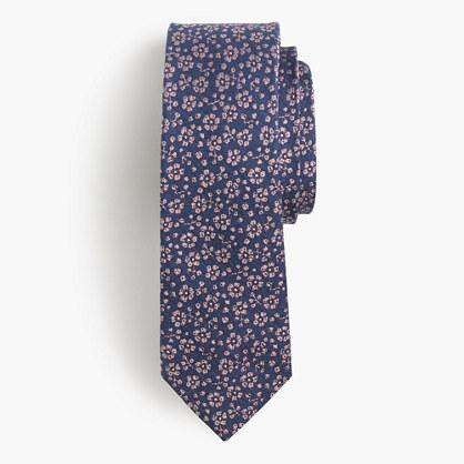 J.Crew Italian silk tie in floral jacquard