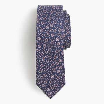 J.Crew Italian silk tie in floral jacquard