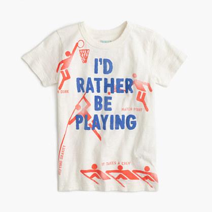 J.Crew Boys' I'd rather be playing T-shirt