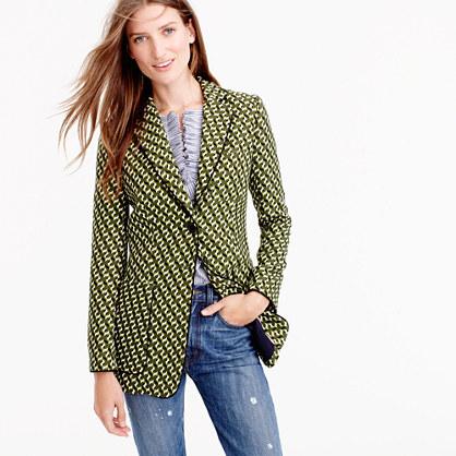 J.Crew Collection blazer in Ratti® geometric tile print