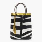 J.Crew Collection tote in calf hair and leather