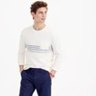 J.Crew Reverse terry sweatshirt in variegated stripe