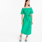 J.Crew Collection off-the-shoulder dress in silk