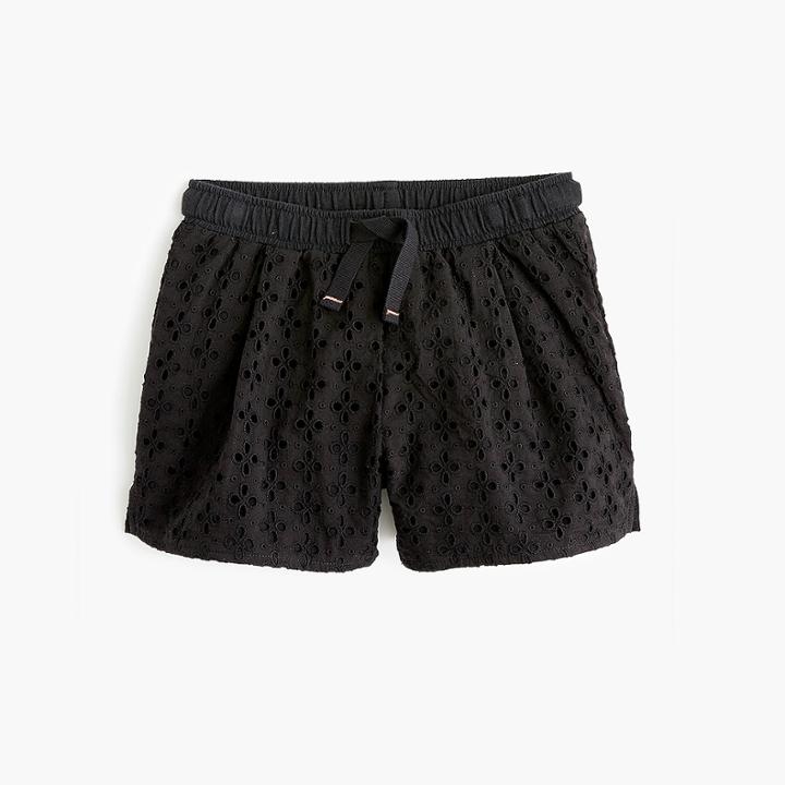 J.Crew Girls' eyelet pull-on short