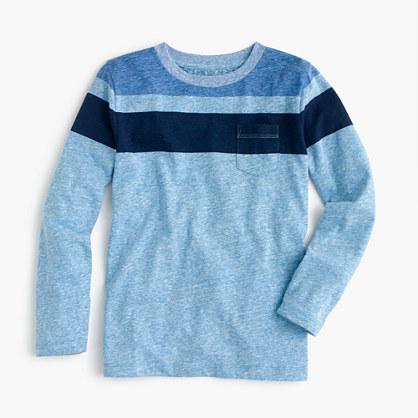 J.Crew Boys' marine-striped long-sleeve T-shirt