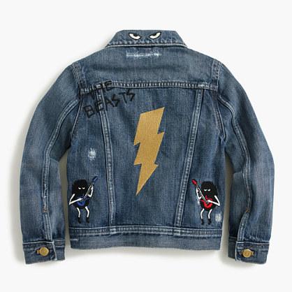 J.Crew Boys' limited-edition denim jacket in Max the Monster and the Beasts
