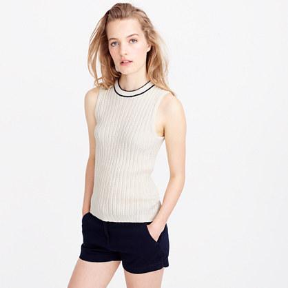 J.Crew Italian boucl&eacute; tipped shell