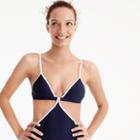 J.Crew Tipped cutout one-piece swimsuit