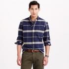 J.Crew Chamois elbow-patch shirt in heather sea plaid