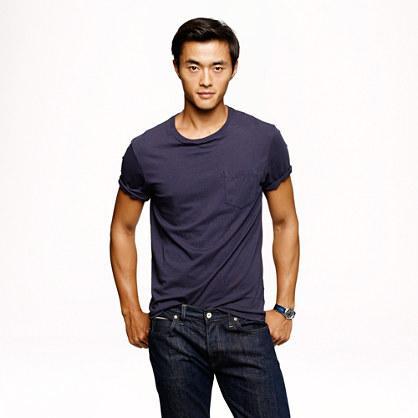 J.Crew Tall broken-in pocket tee