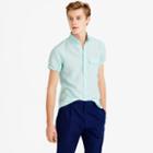 J.Crew Slim short-sleeve shirt in striped cotton-linen