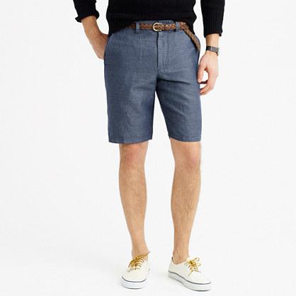 J.Crew 10.5 short in striped Irish linen-cotton